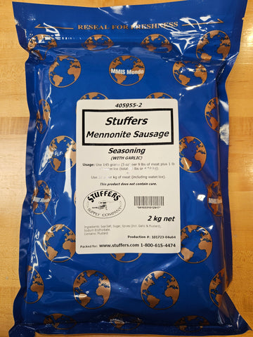 Stuffers Mennonite Sausage Seasoning With Garlic 2kg