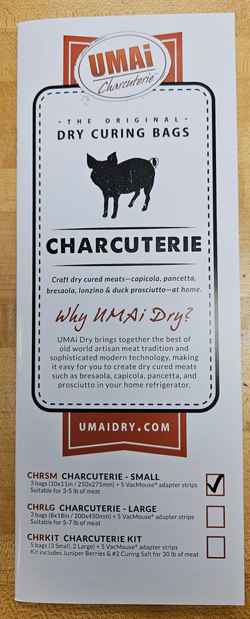 UMAI DRY CHARCUTERIE CASINGS SMALL 3 PER PKG